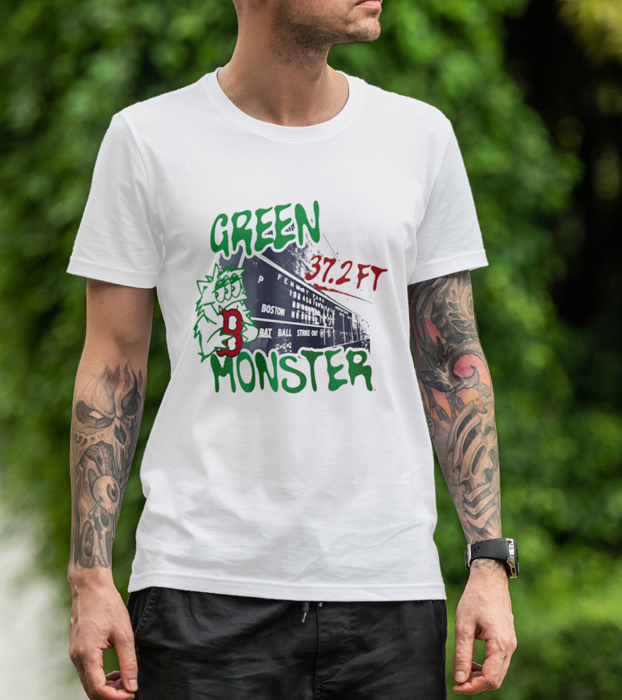 Boston Red Sox Green Monster Fenway 37.2 FT T-Shirt