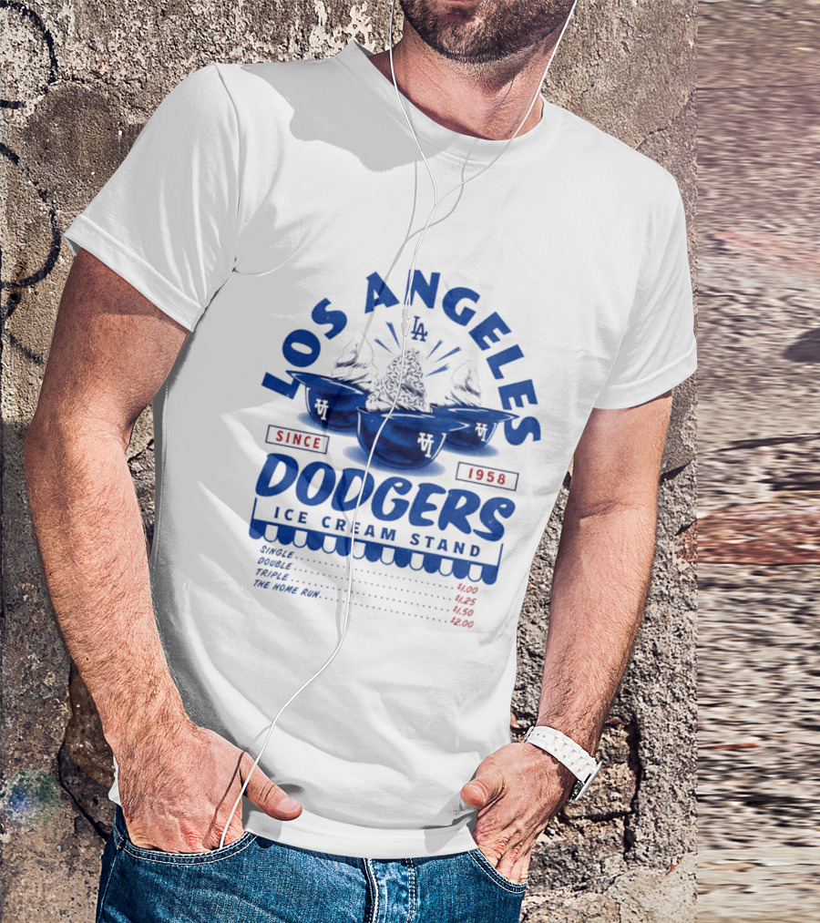 Los Angeles Dodgers Ice Cream Stand Since 1958 LA T-Shirt