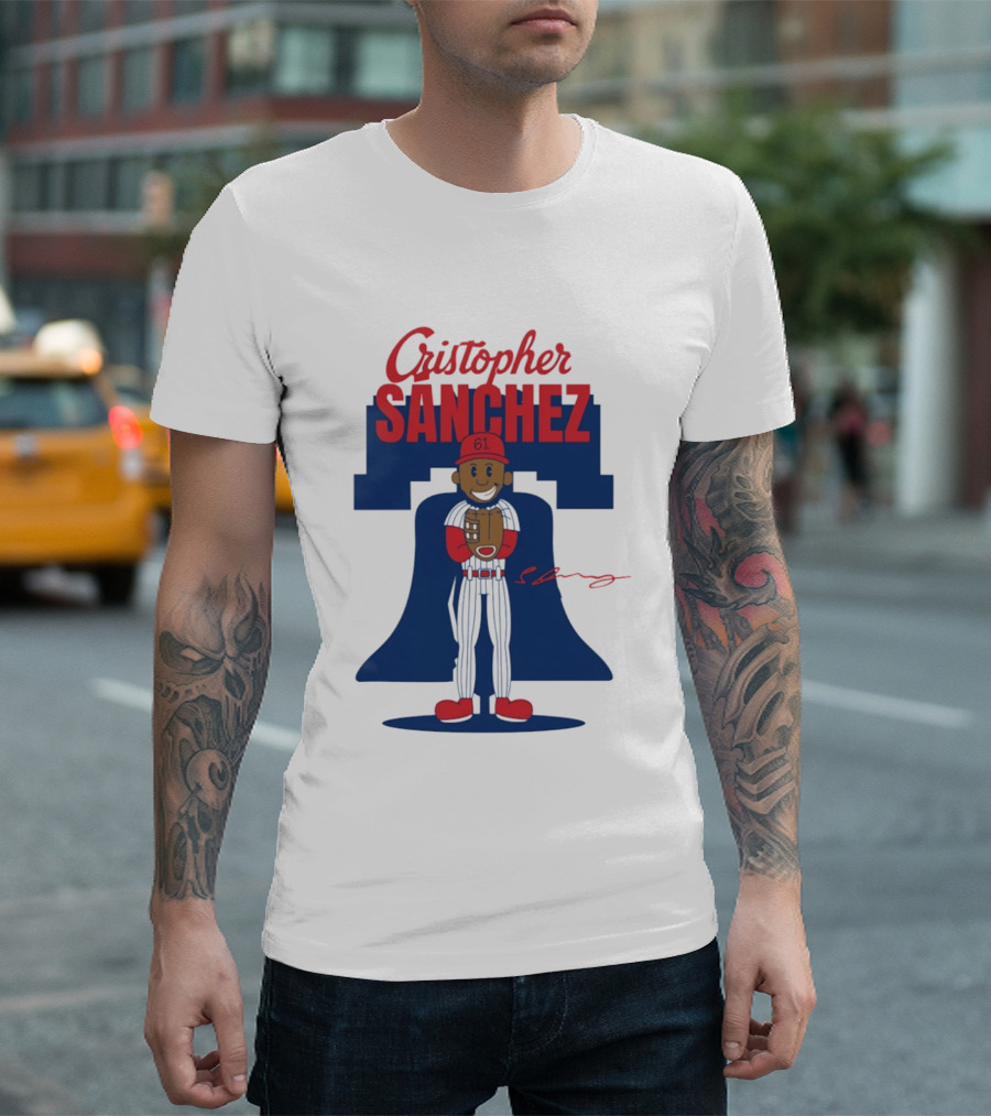 Cristopher Sanchez Phillies Cartoon Toddler 61 T-Shirt