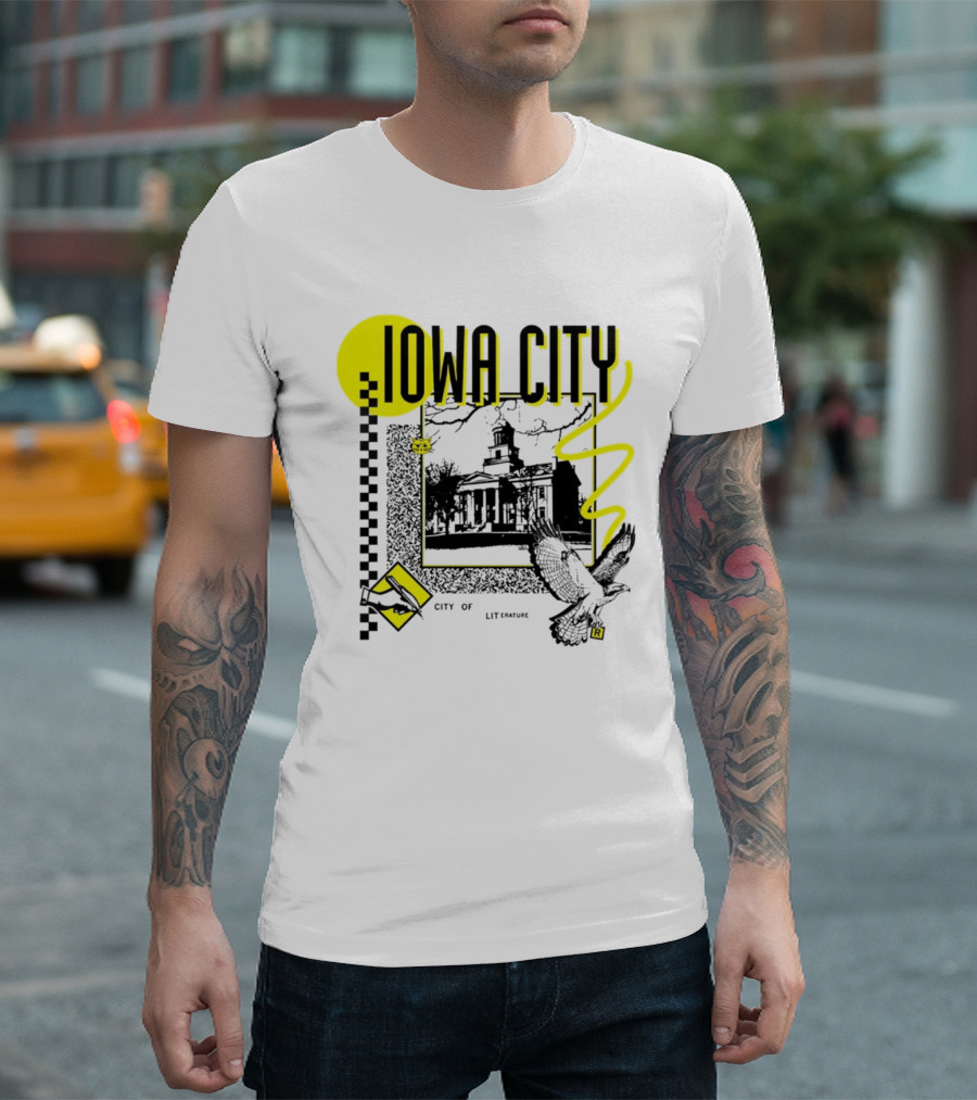 Iowa City University Old Capitol Literary Heritage Bird And Book T-Shirt