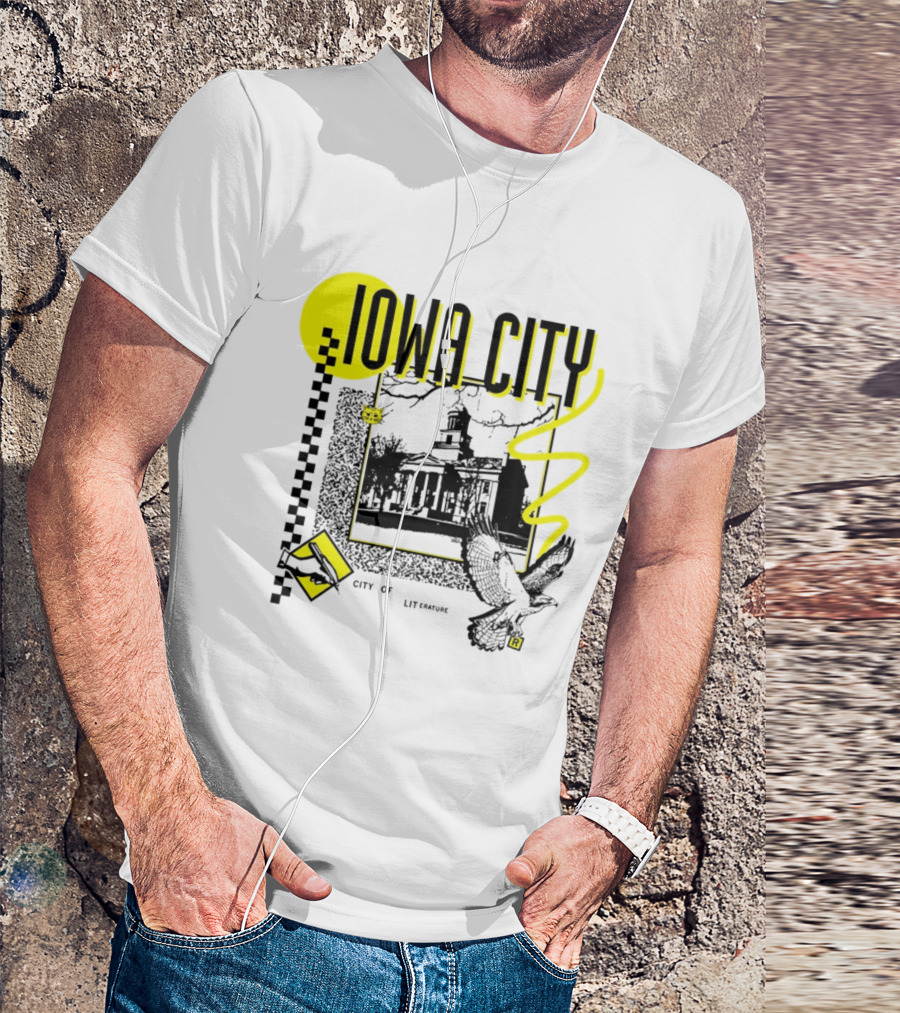 Iowa City University Old Capitol Literary Heritage Bird And Book T-Shirt
