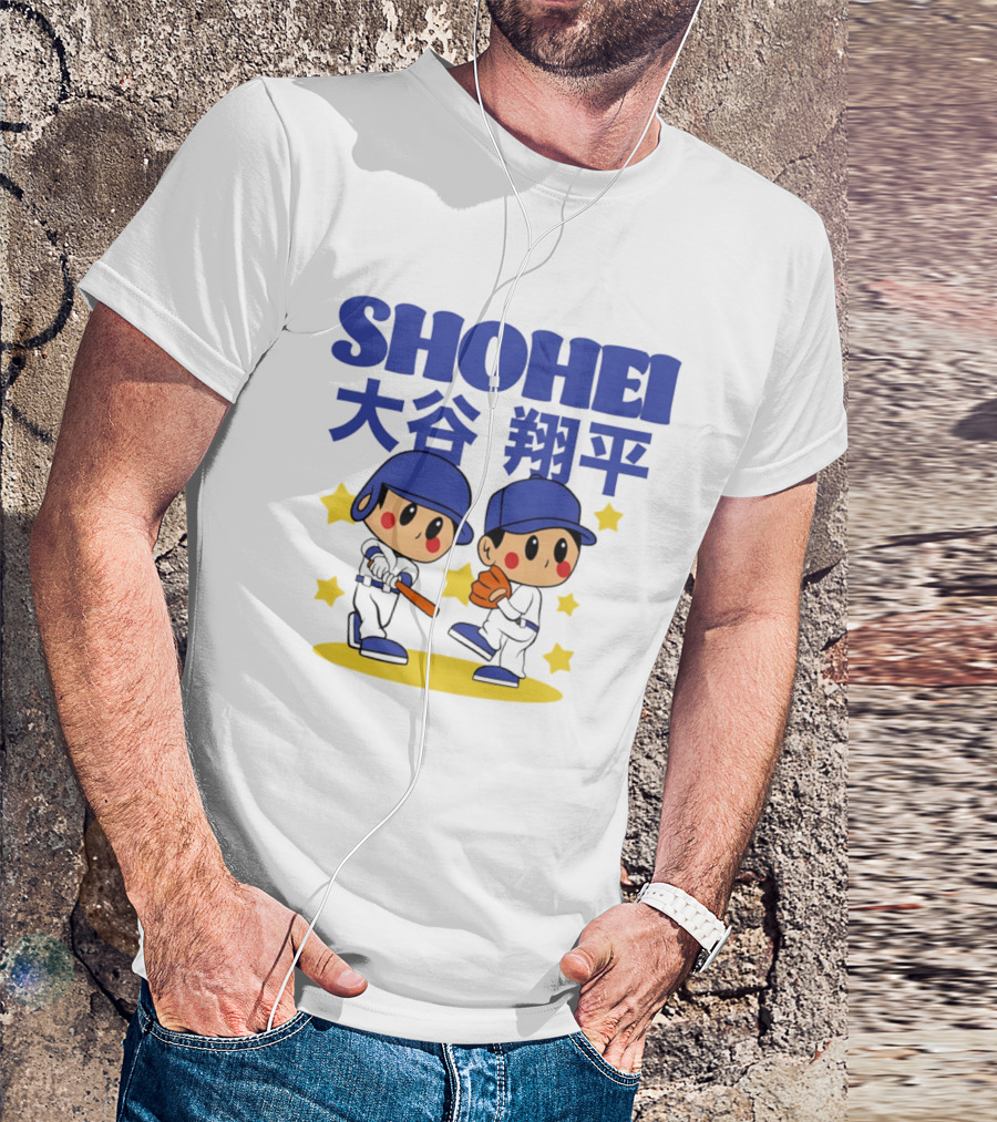 Shohei Ohtani Los Angeles Dodgers Superstar Cartoon Toddler T-Shirt