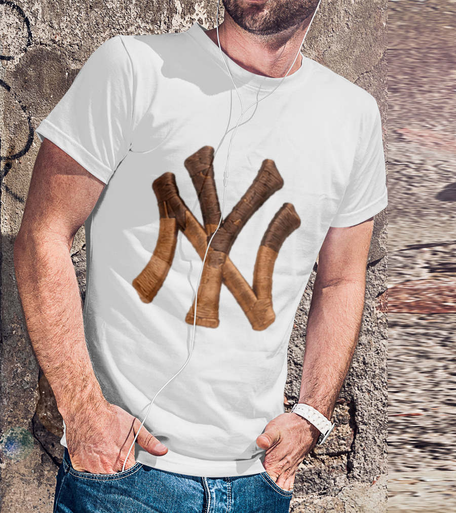 2026 New York Yankees Ice Cream Sprinkles Hat Cone Brown Tan T-Shirt