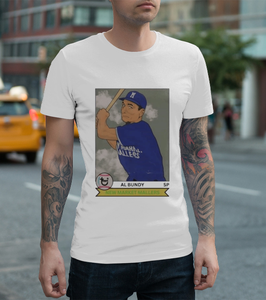 Al Bundy New Market Mallers Baseball Trading Card T-Shirt