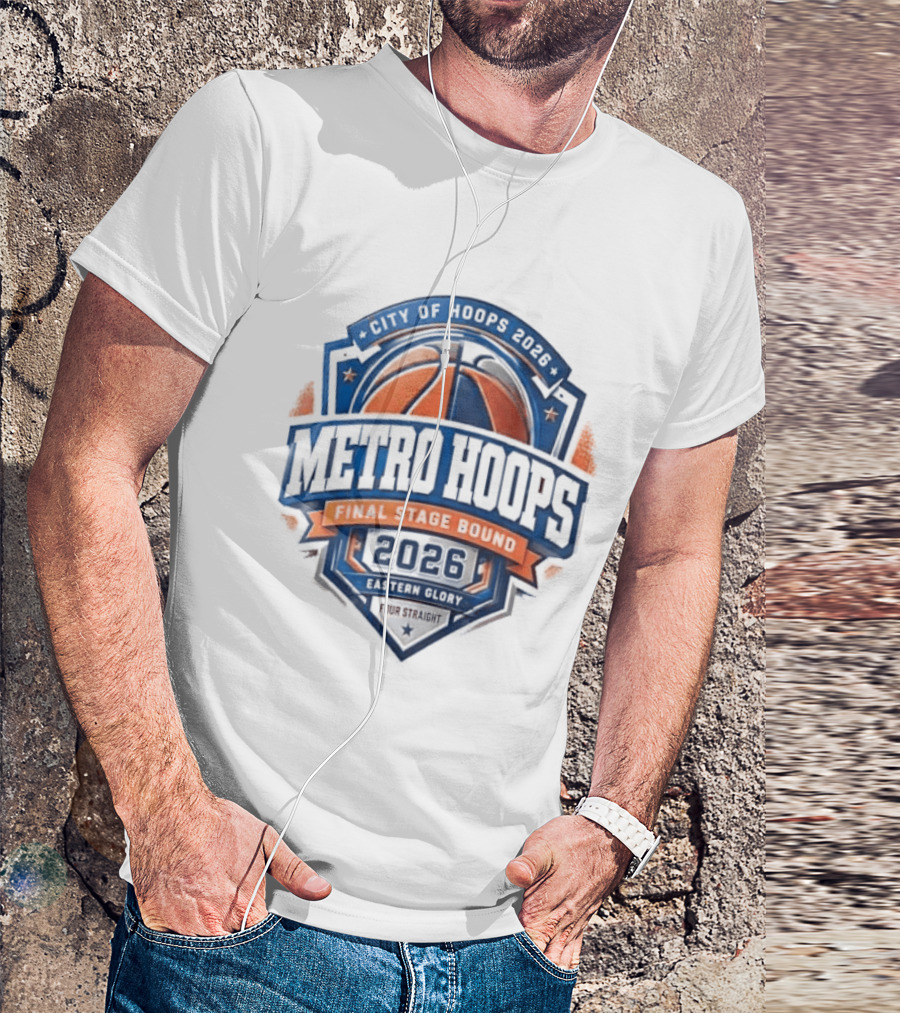 New York Knicks City Of Hoops 2026 Metro Hoops Main Stage Pound 4 Pound T-Shirt