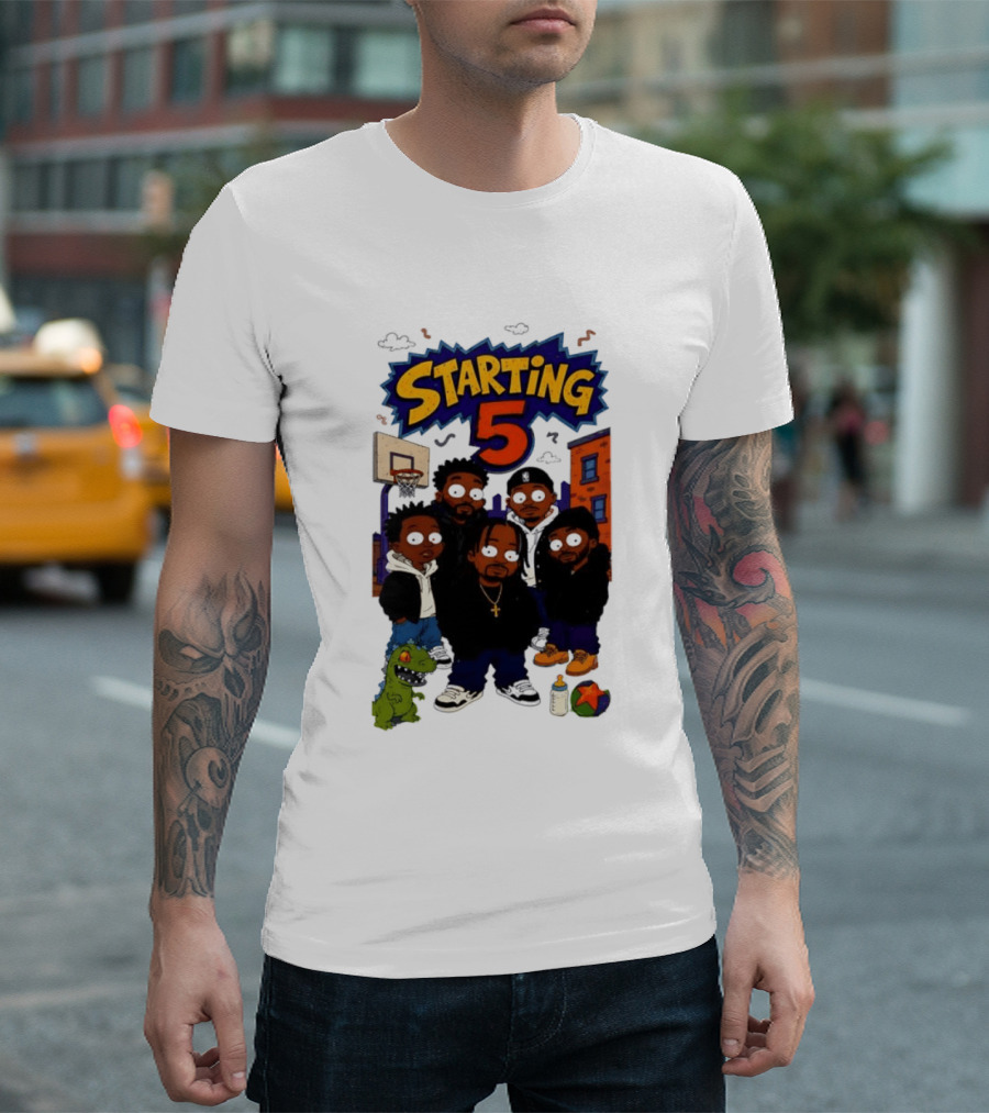 Starting 5 New York Knicks Hip Hop Rugrats Players T-Shirt