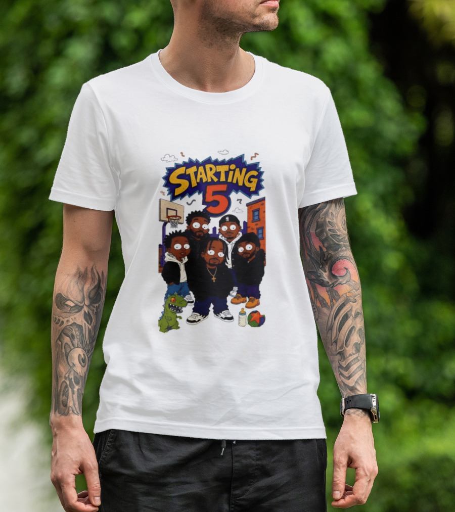 Starting 5 New York Knicks Hip Hop Rugrats Players T-Shirt