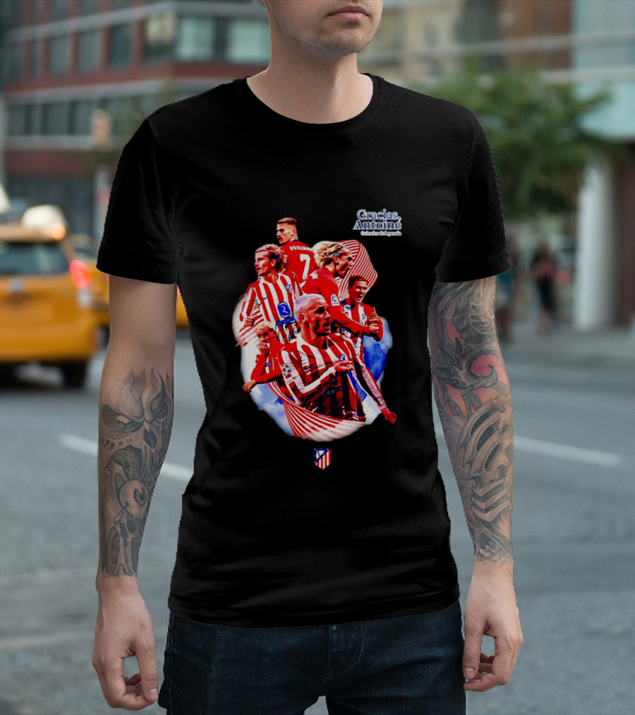 Atlético De Madrid Antoine Griezmann Number 7 2026 T-Shirt