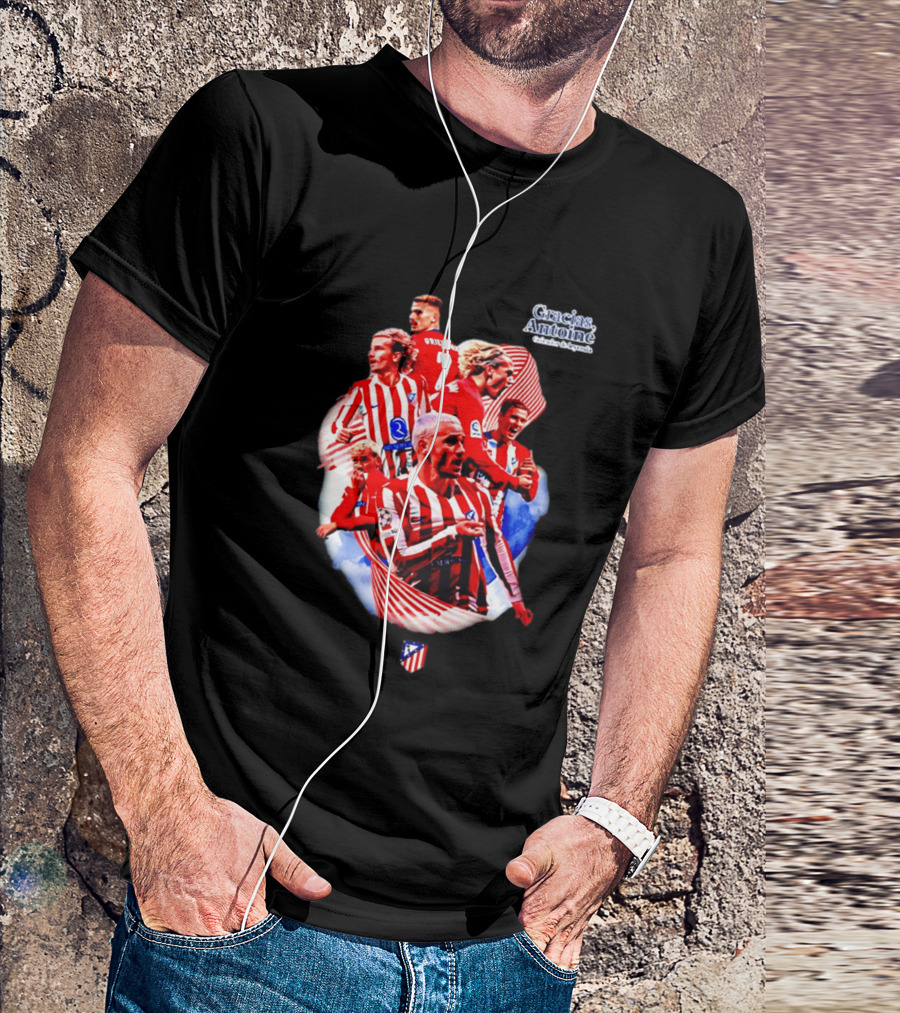 Atlético De Madrid Antoine Griezmann Number 7 2026 T-Shirt