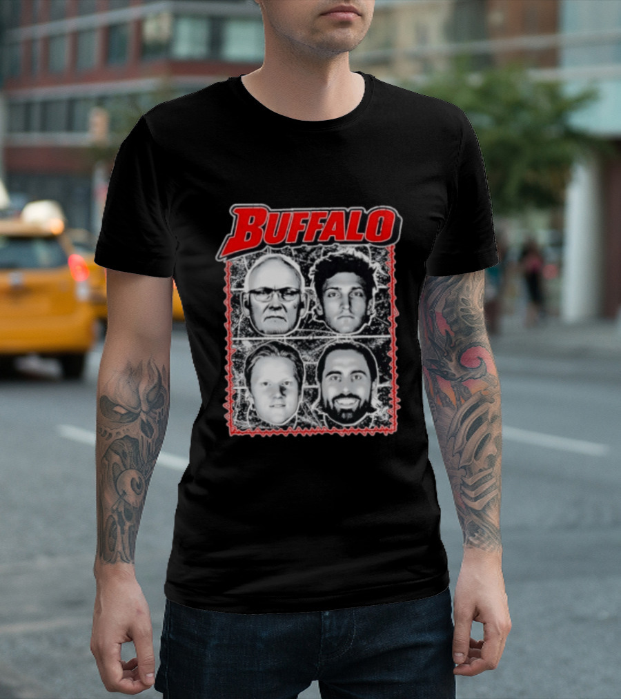 Buffalo Sabres Buffalo Wagons Tour Faces T-Shirt