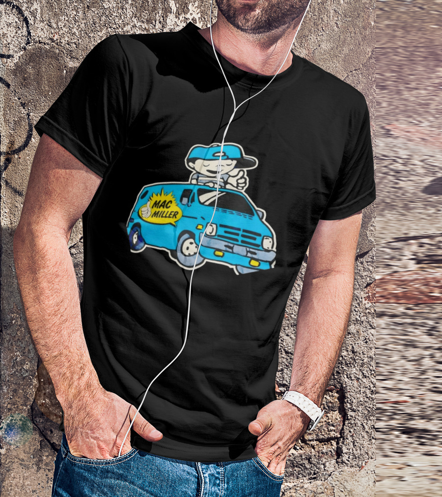 Mac Miller Under The Influence Of Music Cartoon Van T-Shirt