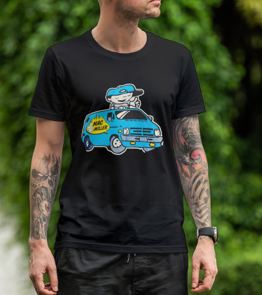 Mac Miller Under The Influence Of Music Cartoon Van T-Shirt