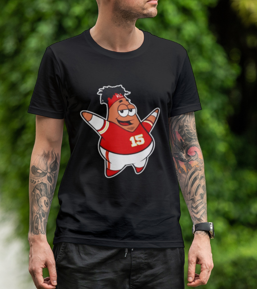Patrick Star Mahomes 15 Kansas City Chiefs T-Shirt