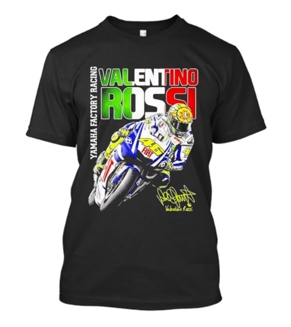 Valentino Rossi Yamaha Factory Racing Motogp Fiat Racing T-Shirt