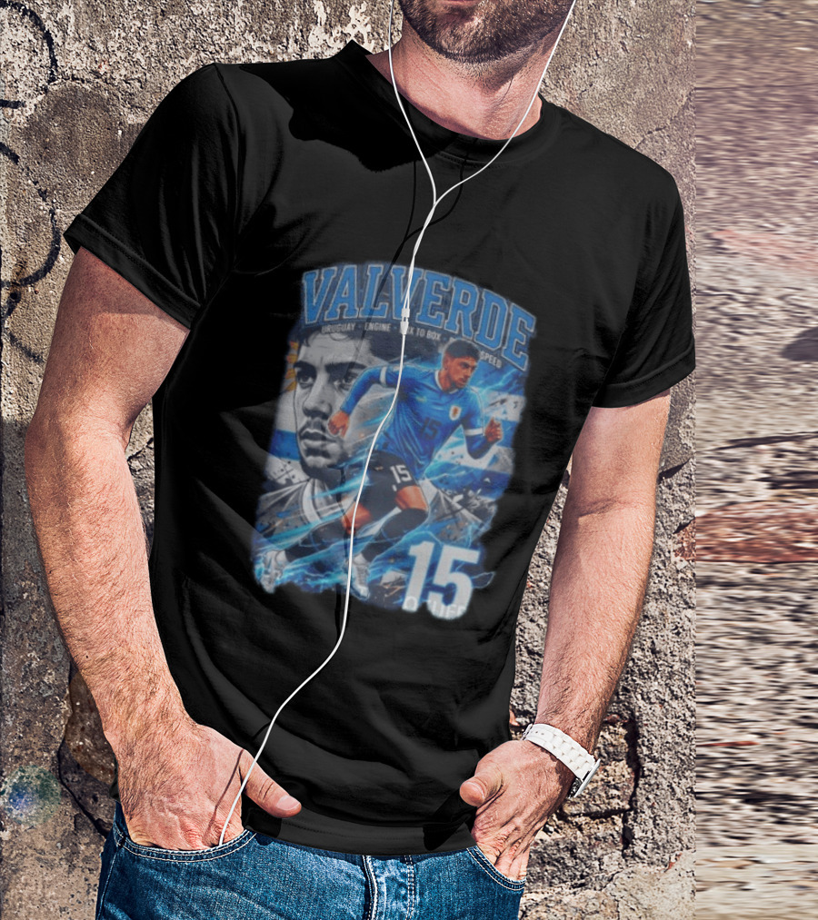 Valverde Uruguay Engine Box To Box Speed 15 T-Shirt