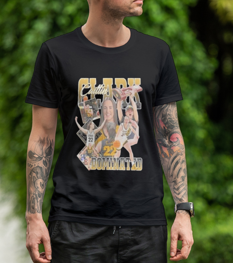Clark Caitlin Iowa Basketball Number 22 Dominated T-Shirt