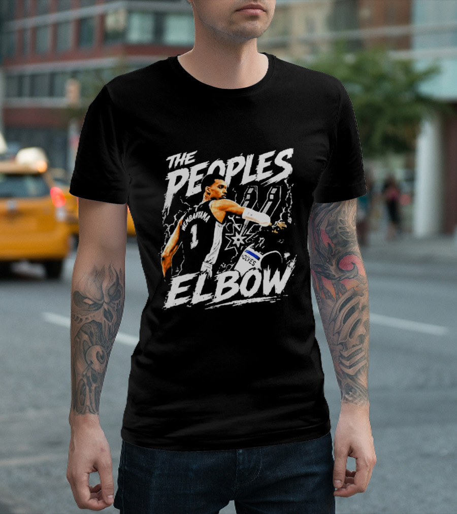 The Peoples Elbow Victor Wembanyama San Antonio Spurs Basketball 2026 Number 1 T-Shirt