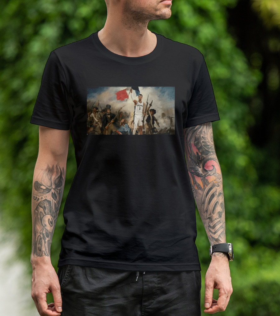 Victor Wembanyama Spurs Liberty Leading The People T-Shirt