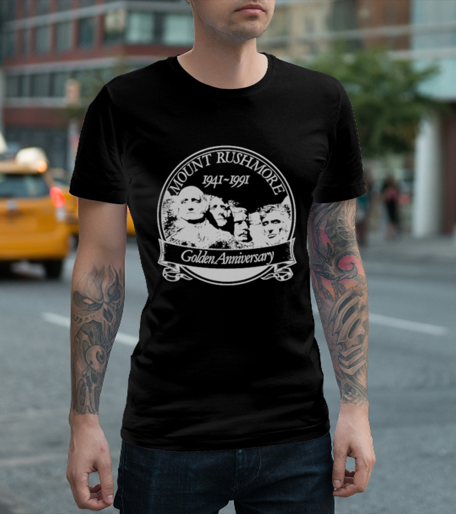 Mount Rushmore 1941 1991 Golden Anniversary T-Shirt