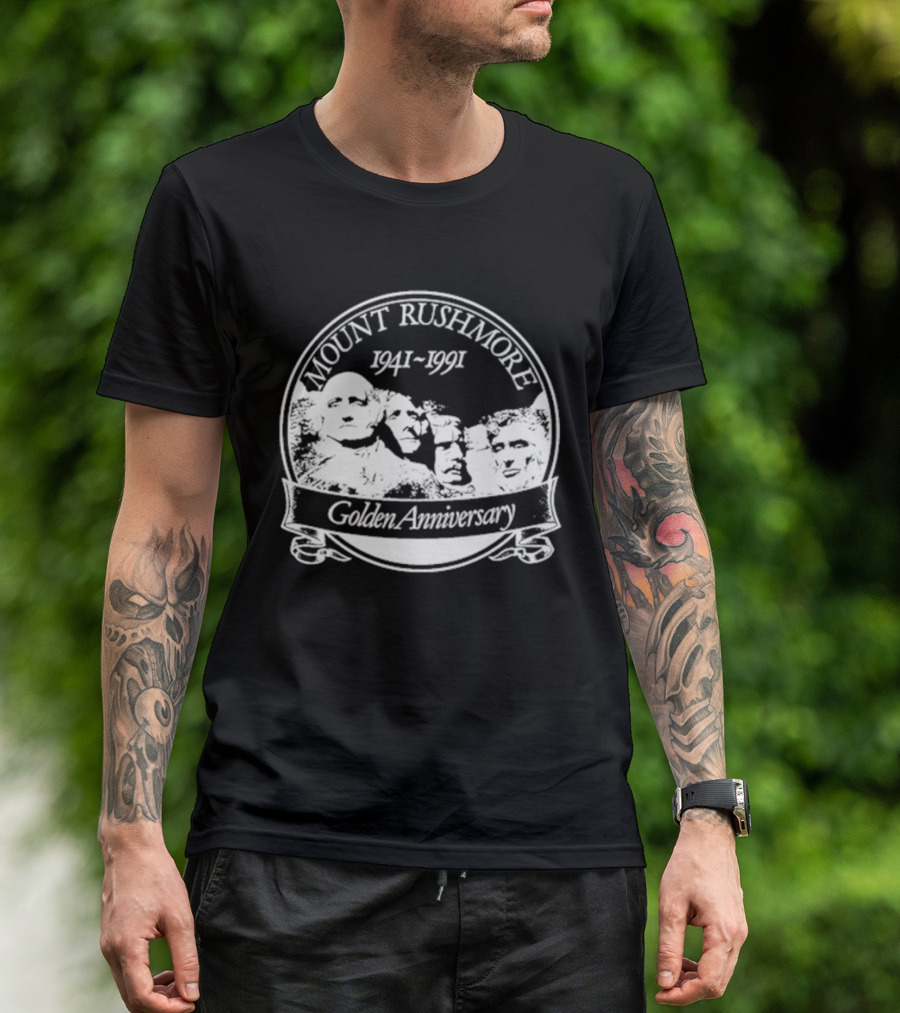 Mount Rushmore 1941 1991 Golden Anniversary T-Shirt