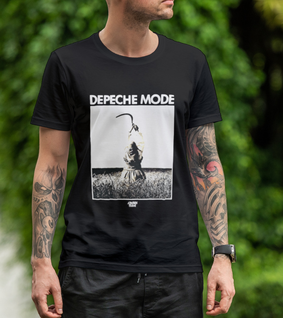 Depeche Mode A Broken Frame Album Wheat Field Scythe Image T-Shirt