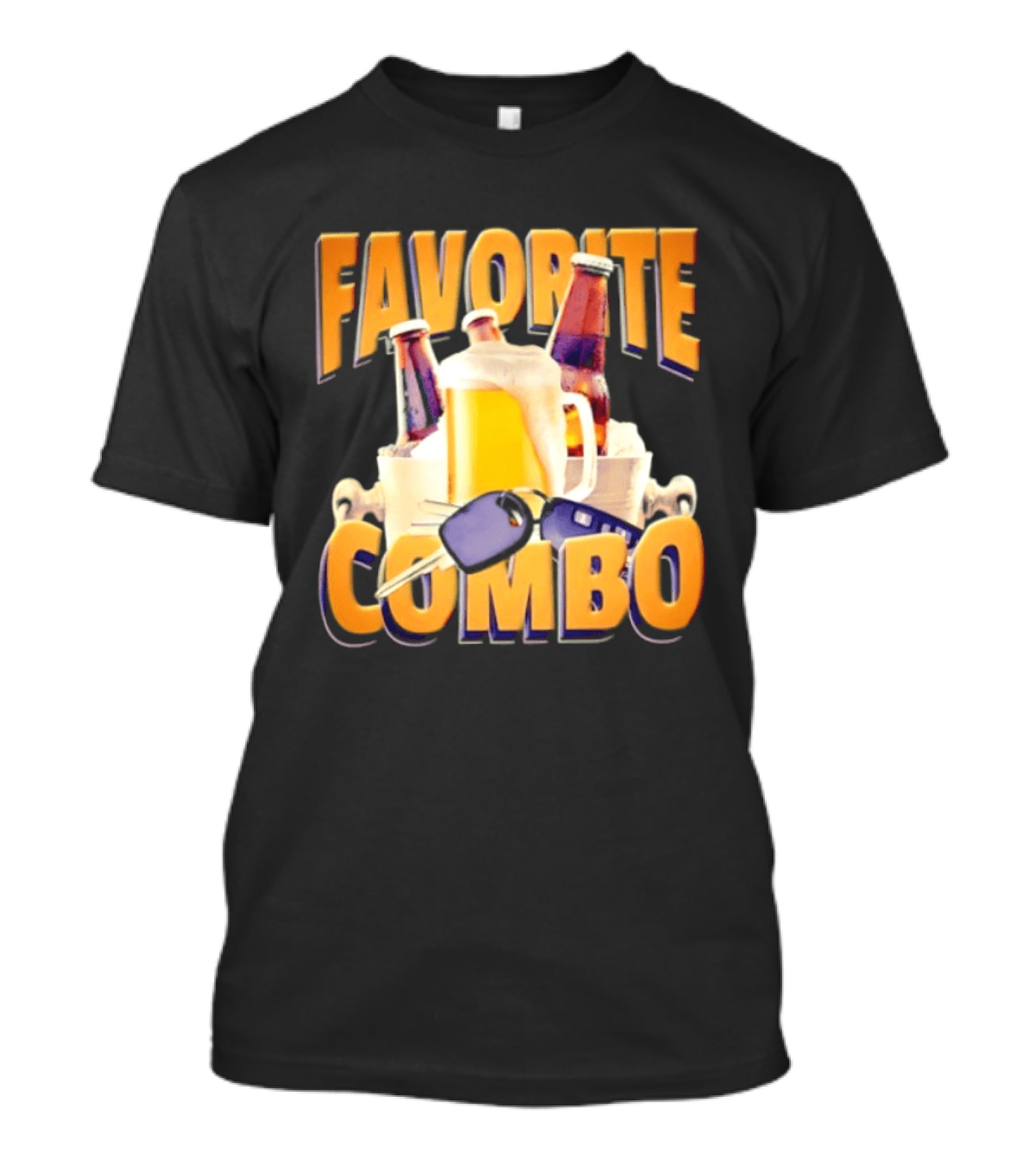 Favorite Combo Beer 90s Bootleg Bottles And T-Shirt