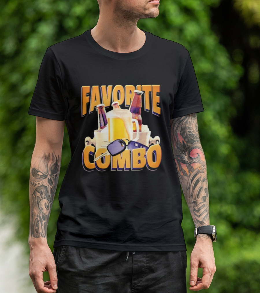 Favorite Combo Beer 90s Bootleg Bottles And T-Shirt