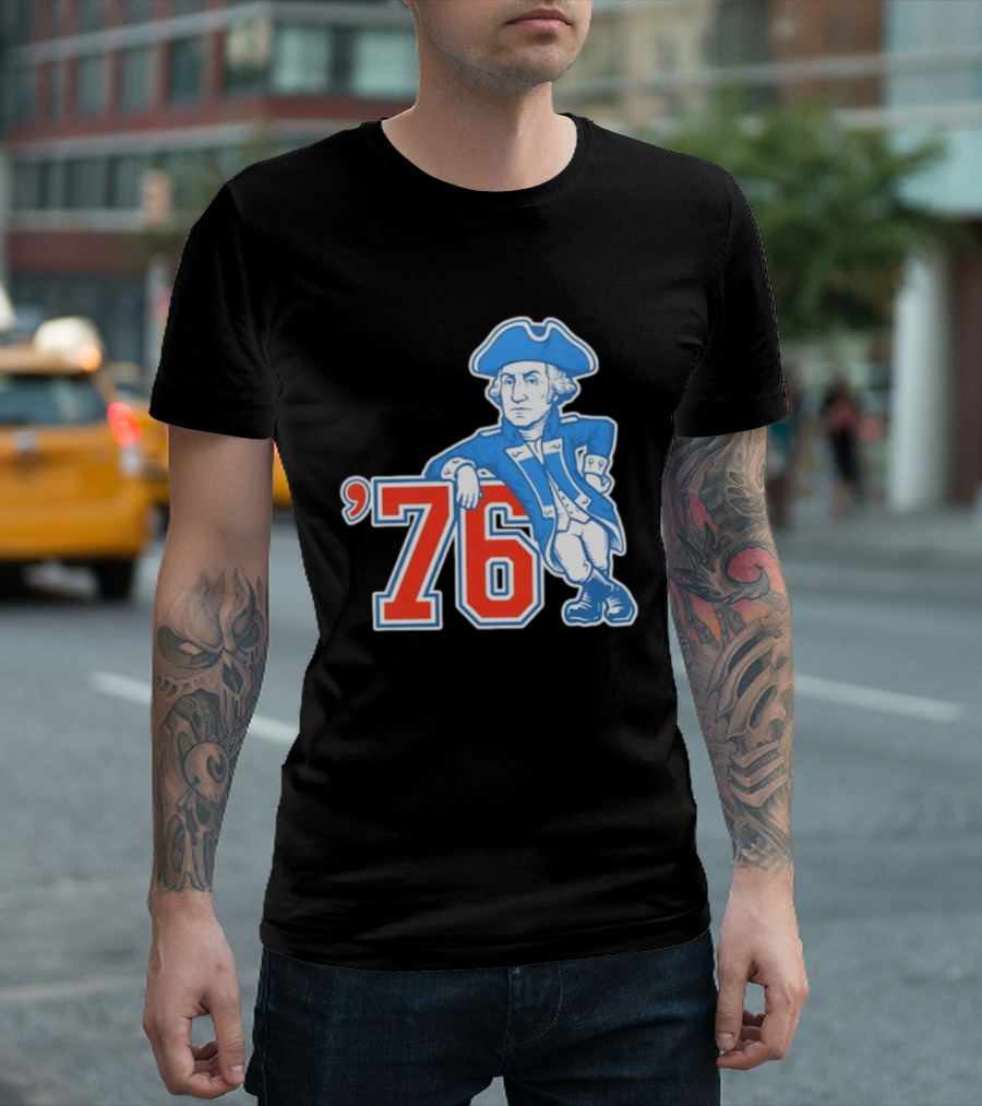 George Washington Bicentennial 1776 1976 Retro Style Patriot T-Shirt
