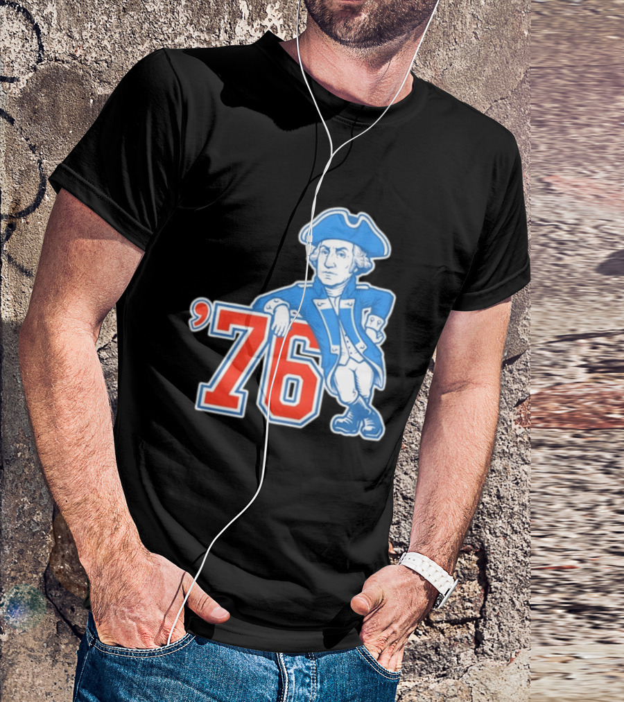 George Washington Bicentennial 1776 1976 Retro Style Patriot T-Shirt