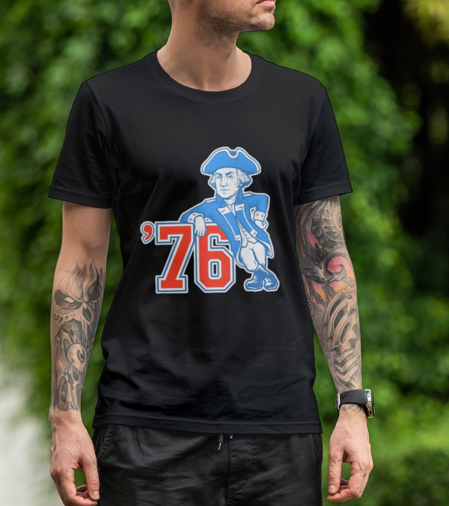 George Washington Bicentennial 1776 1976 Retro Style Patriot T-Shirt