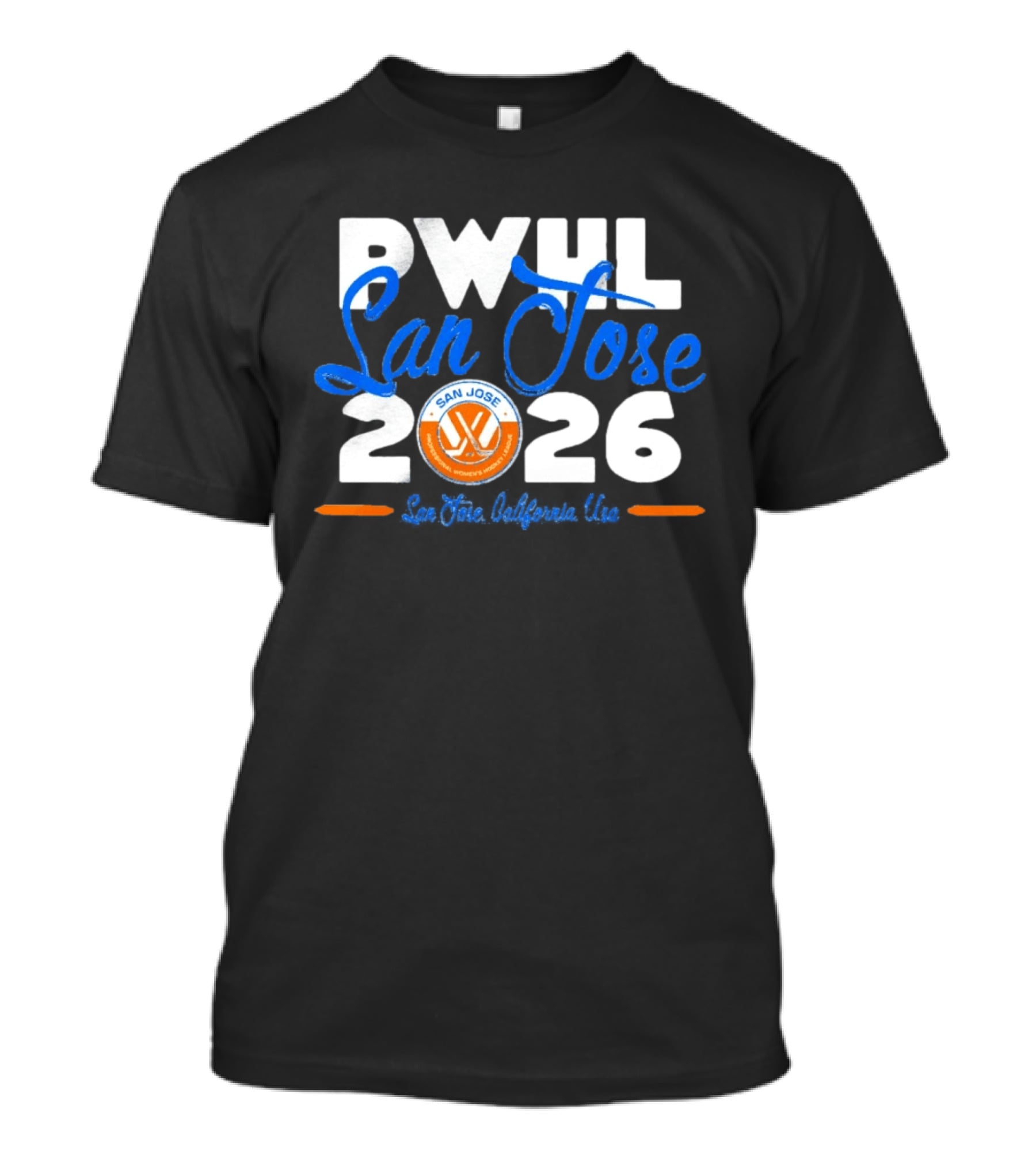 PWHL San Jose 2026 Professional Women's Hockey League California USA T-Shirt