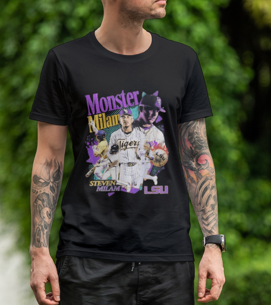 Monster Milam LSU Tigers Steven Milam Baseball T-Shirt