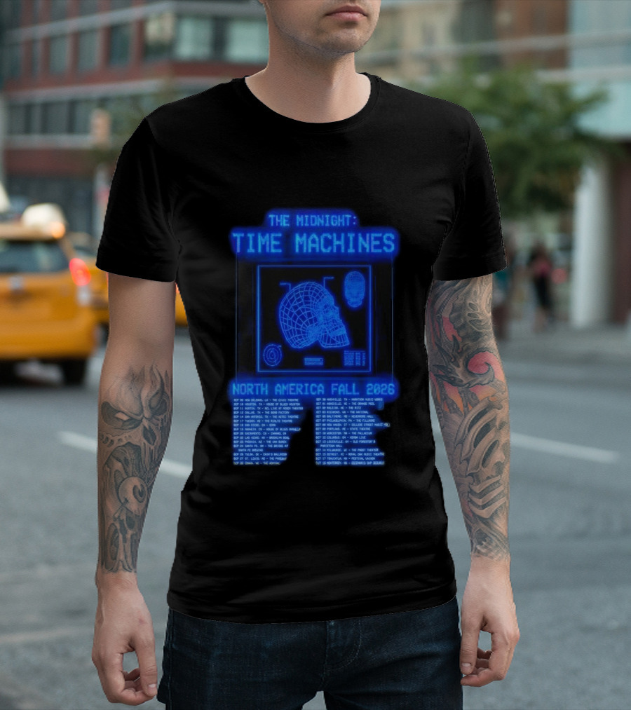 The Midnight Time Machines Tour Dates North America Fall 2026 T-Shirt