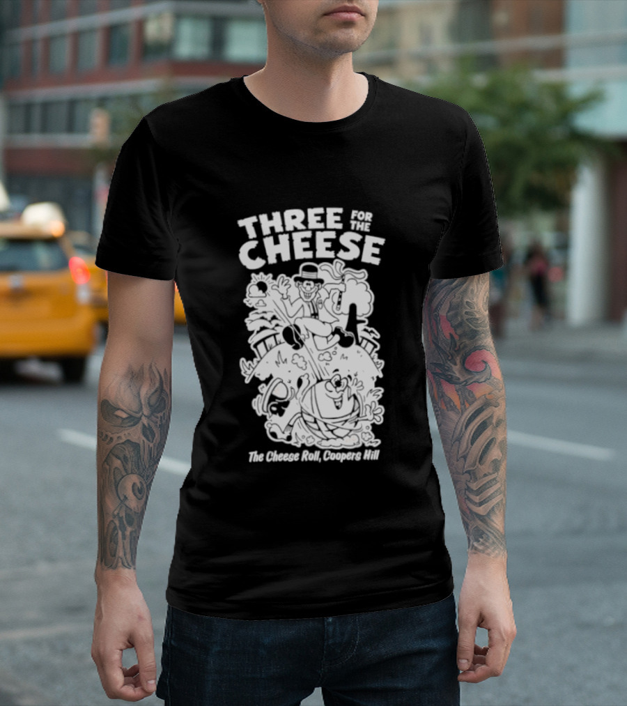 Three For The Cheese Roll Coopers Hill Fun Race Event T-Shirt