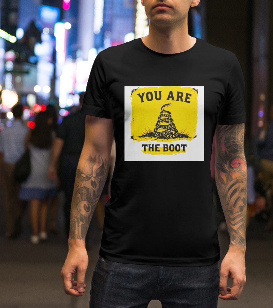 You Are The Boot ICE Gadsden Snake Yellow T-Shirt