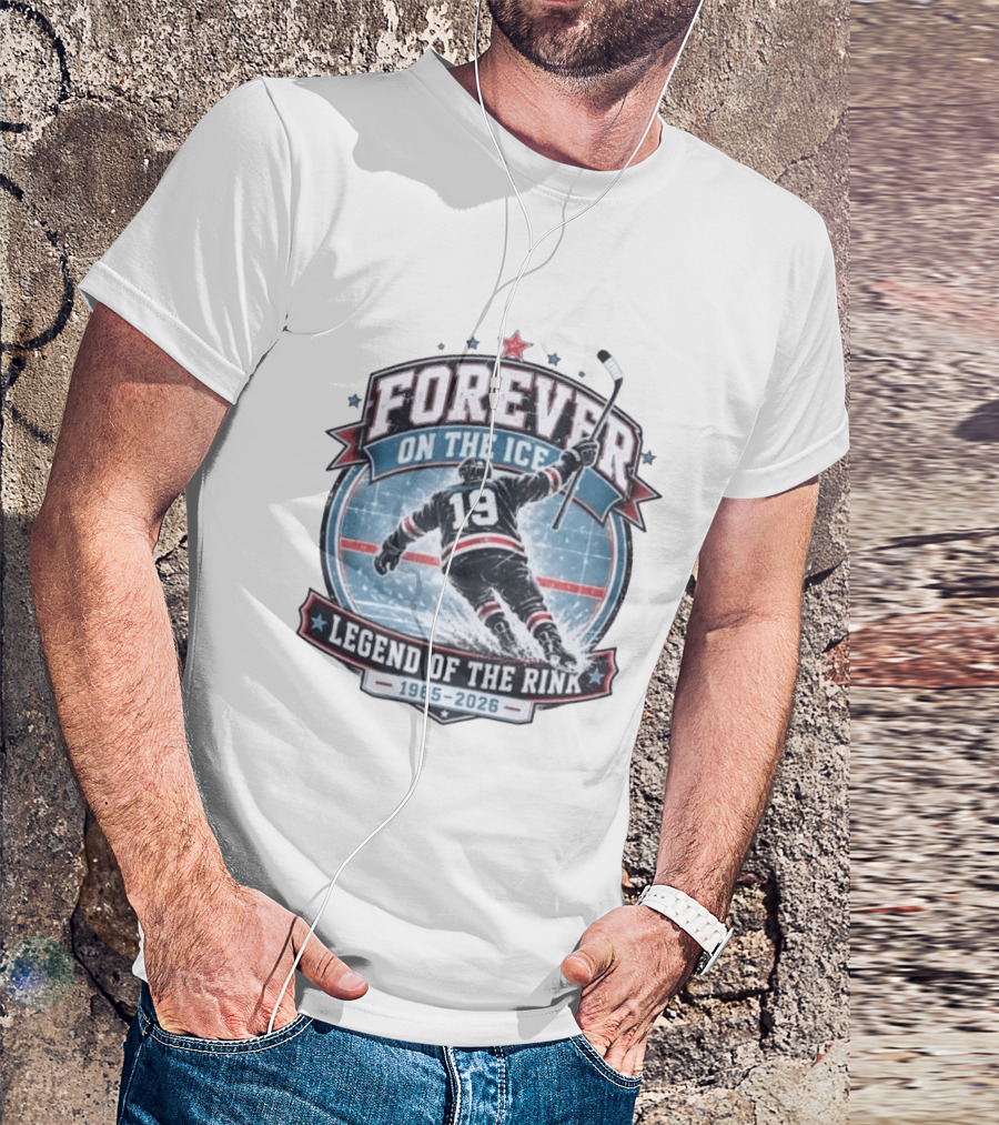 Forever On The Ice Legend Of The Rink 19 1965 2026 T-Shirt