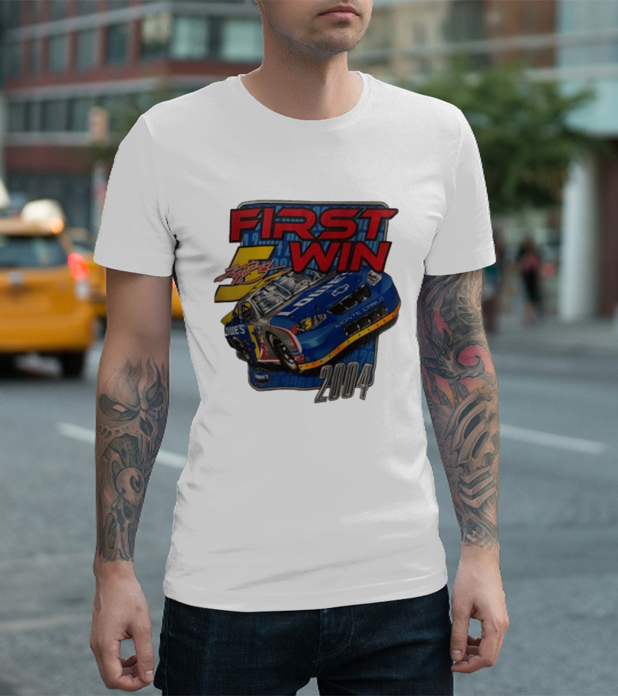 First Win 2004 Jimmie Johnson Lowe's Monte Carlo Hendrick Motorsports T-Shirt