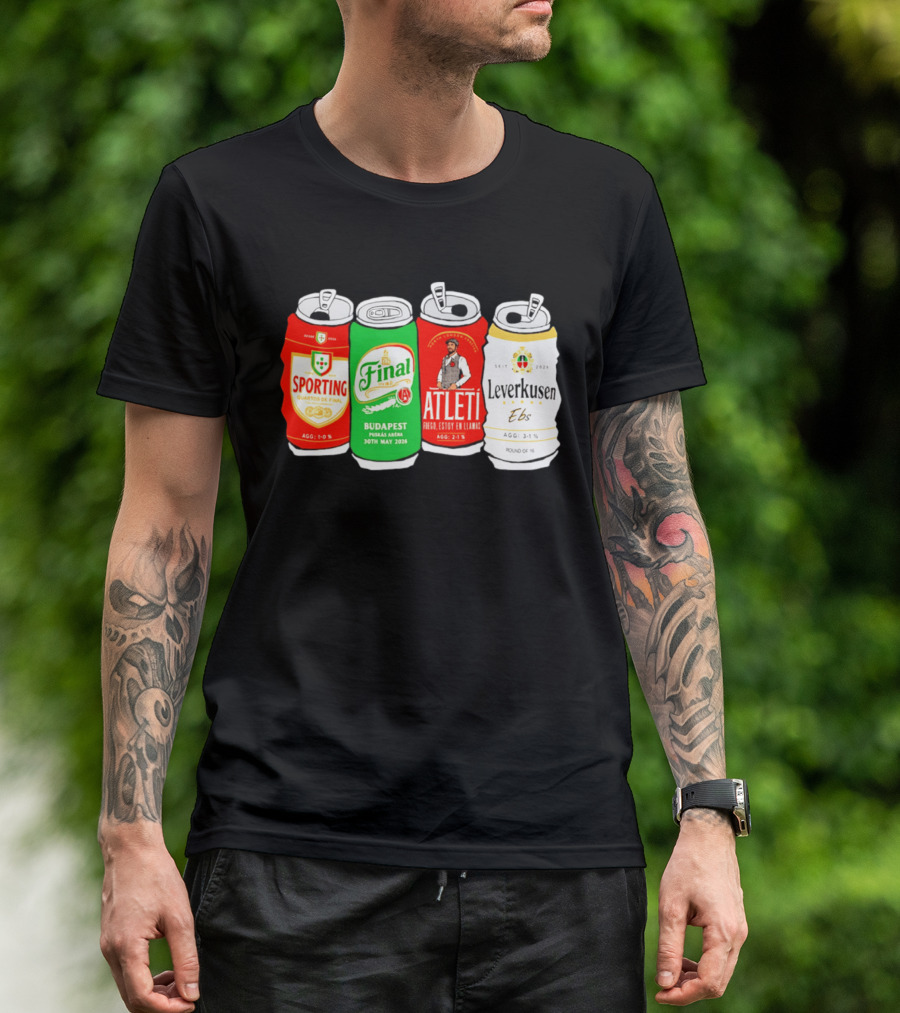 AFC Sporting Atleti Leverkusen Road To Budapest Final 2026 Puskás Aréna T-Shirt