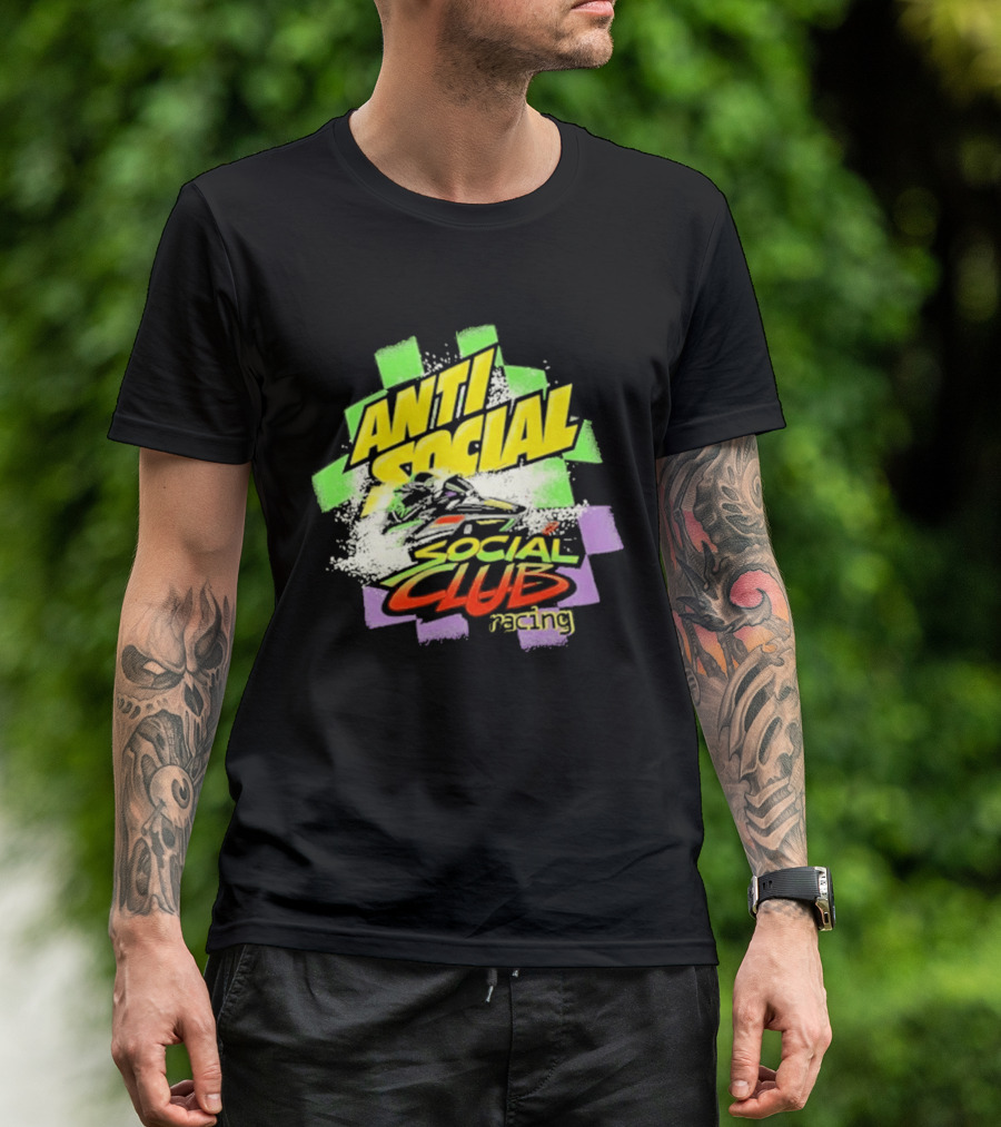 Anti Social Social Club Racing Arctic Snowmobile T-Shirt