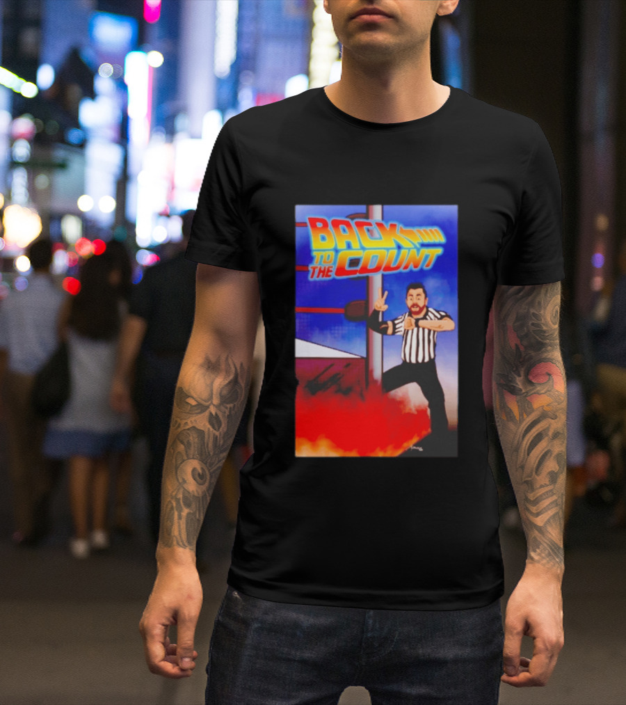 Daniel Spencer Back To The Count Wrestling Referee Nostalgia T-Shirt