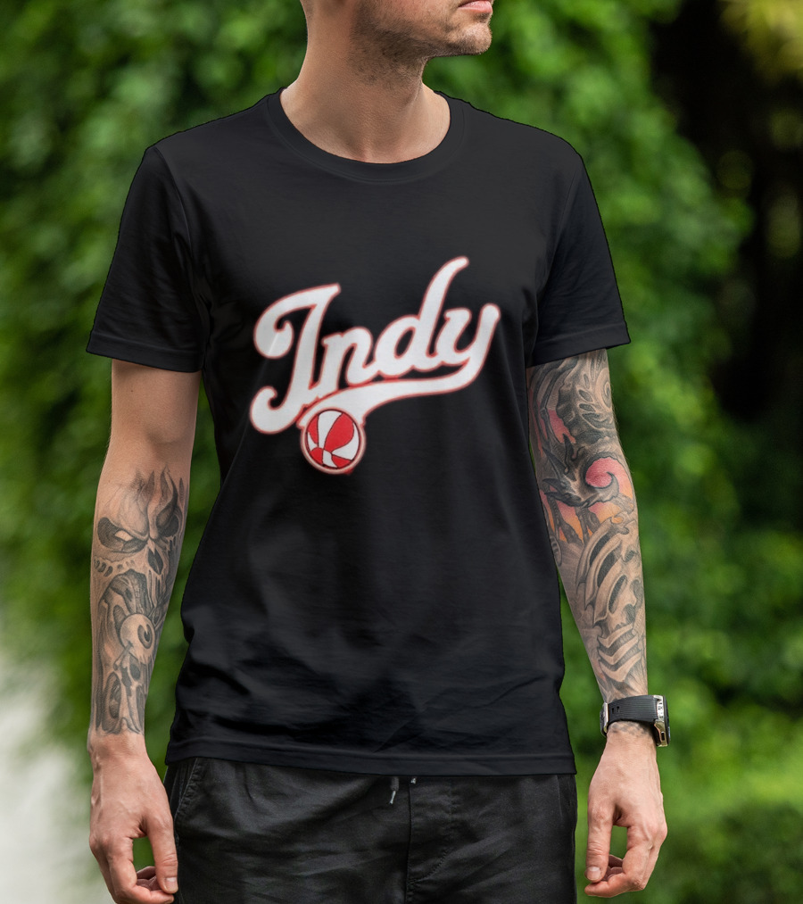 Indy Baseball Red 2023 Casual Classic Sports Style Retro Look T-Shirt