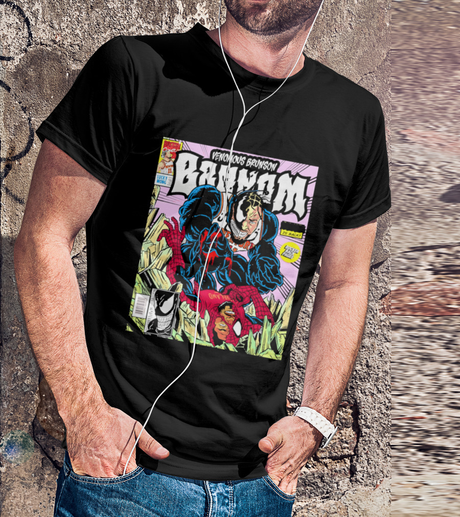 Venomous Brunson Lethal Protector Comic Cover New York Knicks T-Shirt