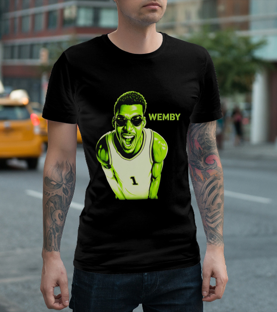 Victor Wembanyama Wemby San Antonio Spurs Alien Basketball Player 1 T-Shirt