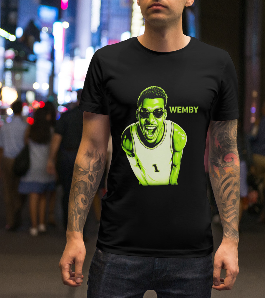 Victor Wembanyama Wemby San Antonio Spurs Alien Basketball Player 1 T-Shirt