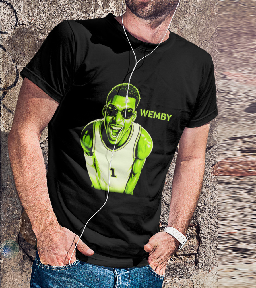 Victor Wembanyama Wemby San Antonio Spurs Alien Basketball Player 1 T-Shirt
