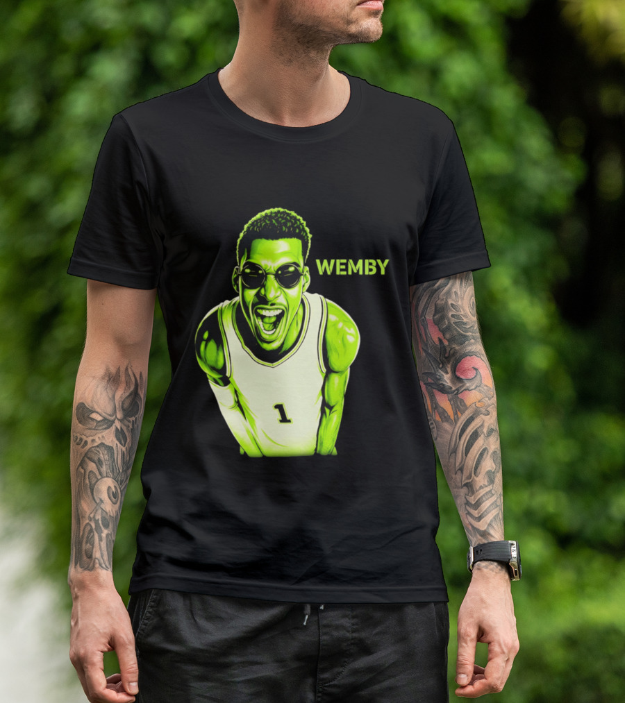 Victor Wembanyama Wemby San Antonio Spurs Alien Basketball Player 1 T-Shirt