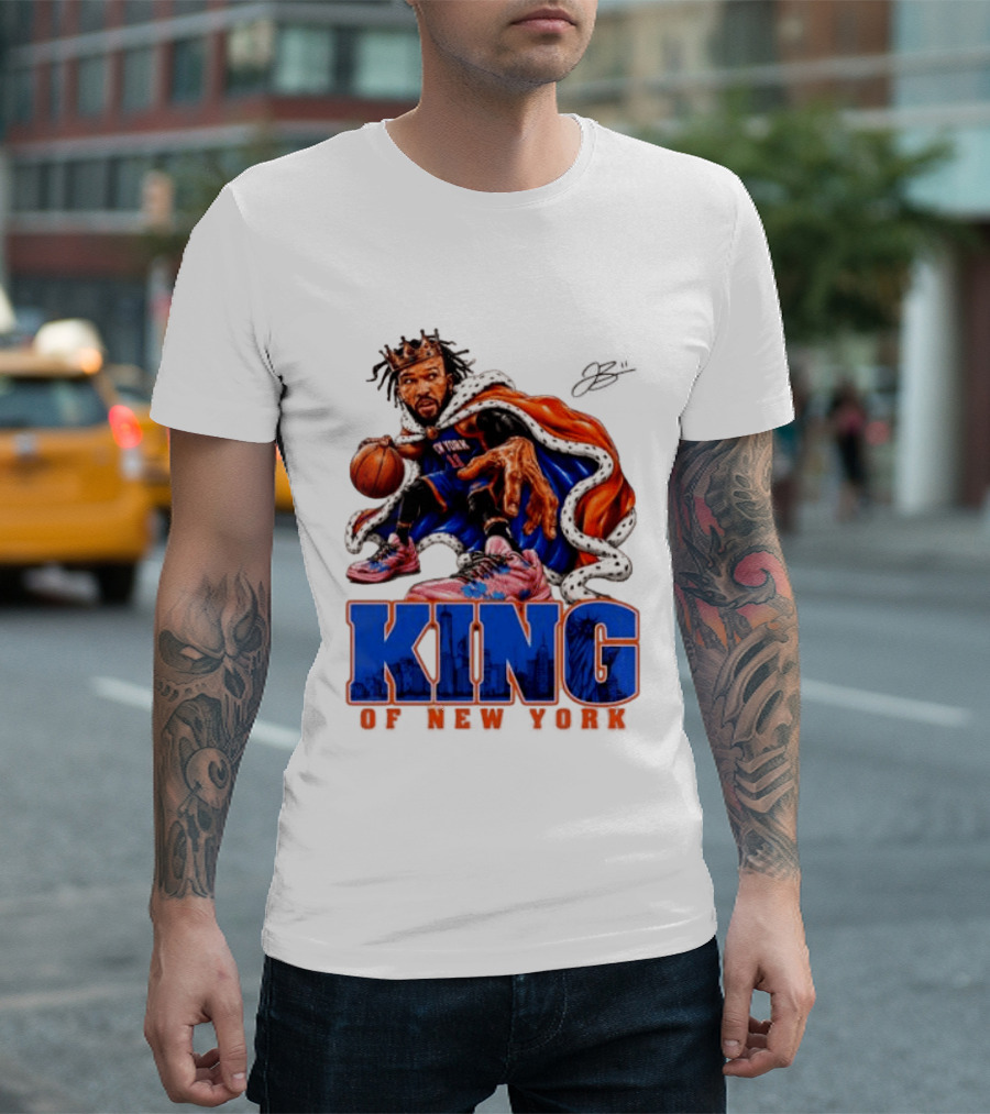 Jalen Brunson 2026 King Of New York Knicks NBA Basketball T-Shirt