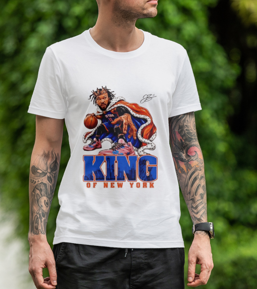 Jalen Brunson 2026 King Of New York Knicks NBA Basketball T-Shirt