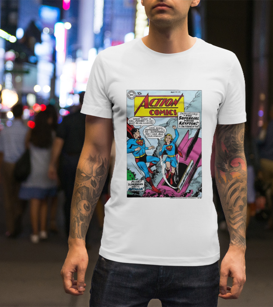 Action Comics 252 Superman Meets Supergirl From Krypton DC Comics 1959 T-Shirt