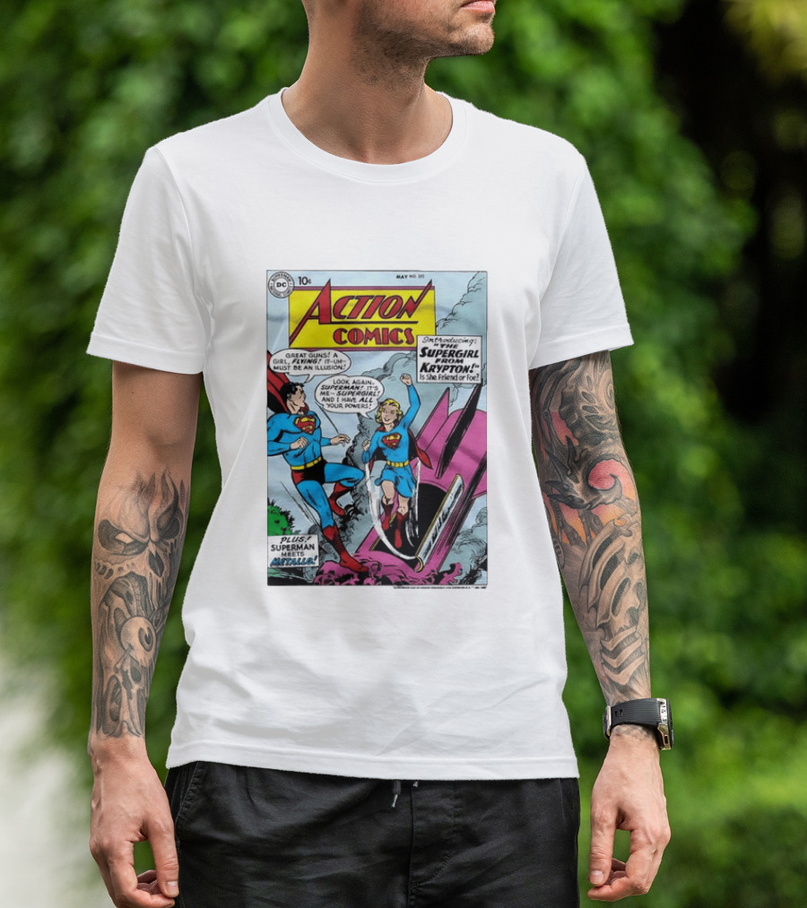 Action Comics 252 Superman Meets Supergirl From Krypton DC Comics 1959 T-Shirt